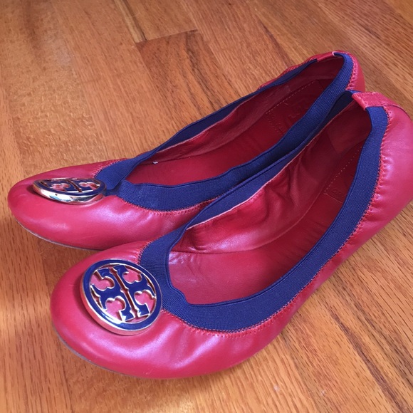 navy blue tory burch shoes